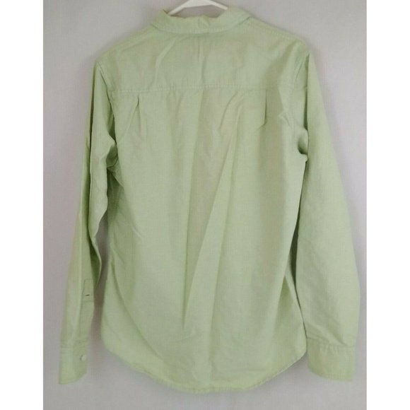 BKE 67 Mens Button Up Long Sleeve Solid Light Green Dress Shirt Size Medium - Picture 2 of 6
